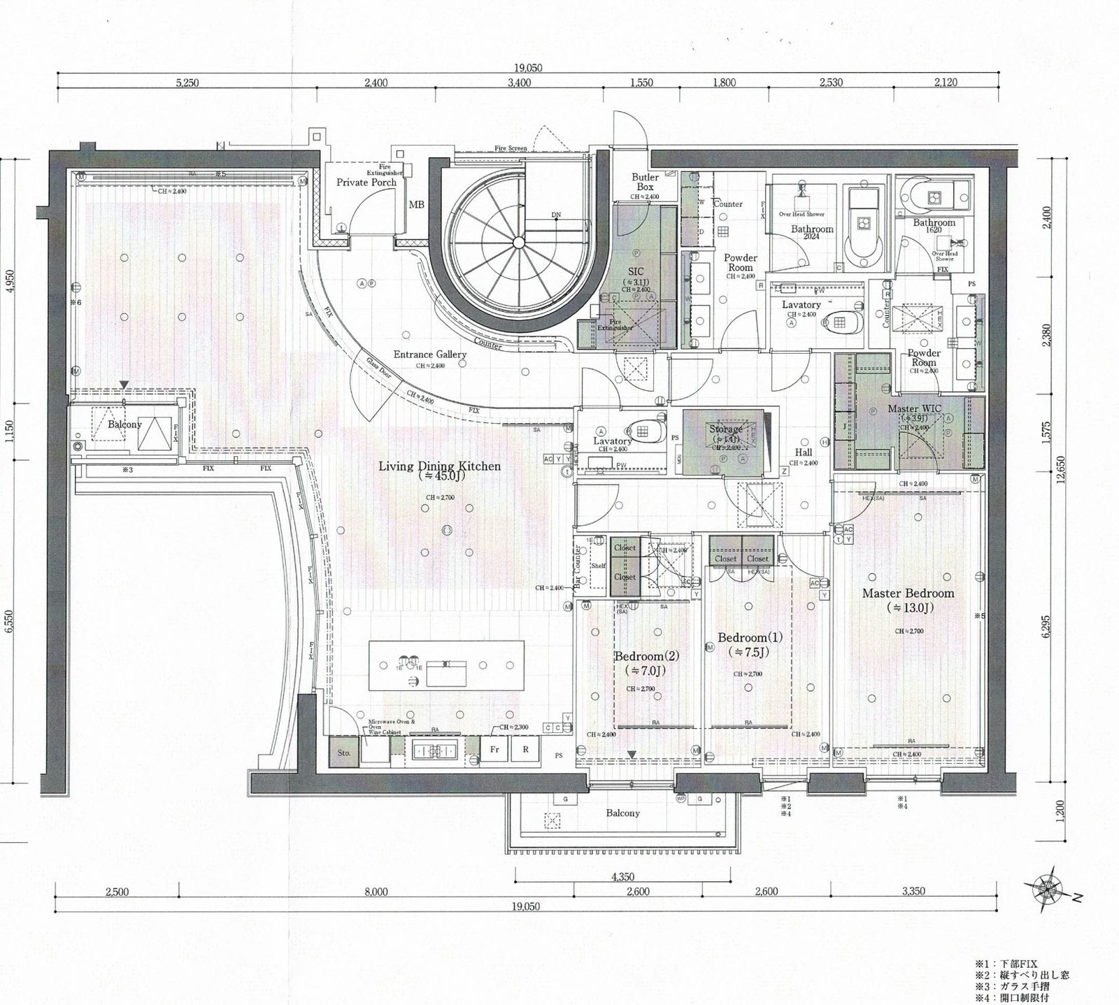 203号室 間取り図
